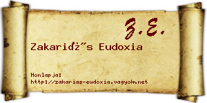 Zakariás Eudoxia névjegykártya